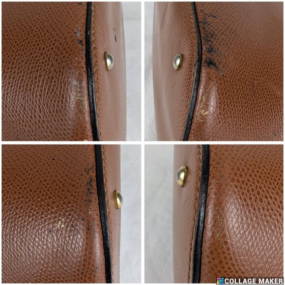 Authentic Celine 2 Way Leather Hand Bag Brown Made in Italy - Picture 12 of 13